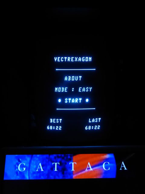 Vectrexagon Highscore 68.22